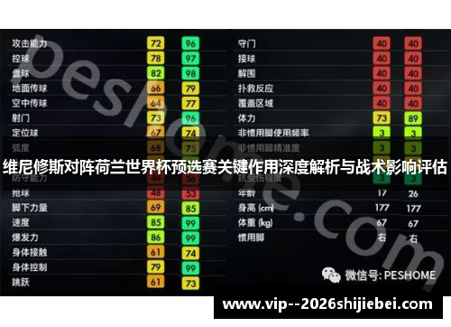 维尼修斯对阵荷兰世界杯预选赛关键作用深度解析与战术影响评估 维尼修斯对阵荷兰世界杯预选赛关键作用深度解析与战术影响评估